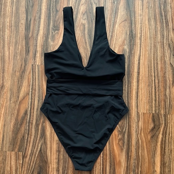 Tory Burch Miller Plunge One Piece Swimsuit - Picture 11 of 16